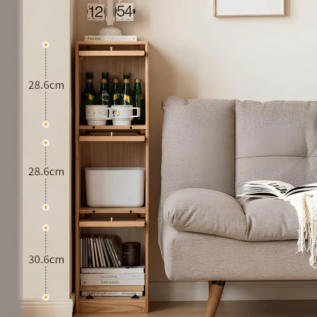 Warburg Solid Oak Display/Bookcase - Image 10