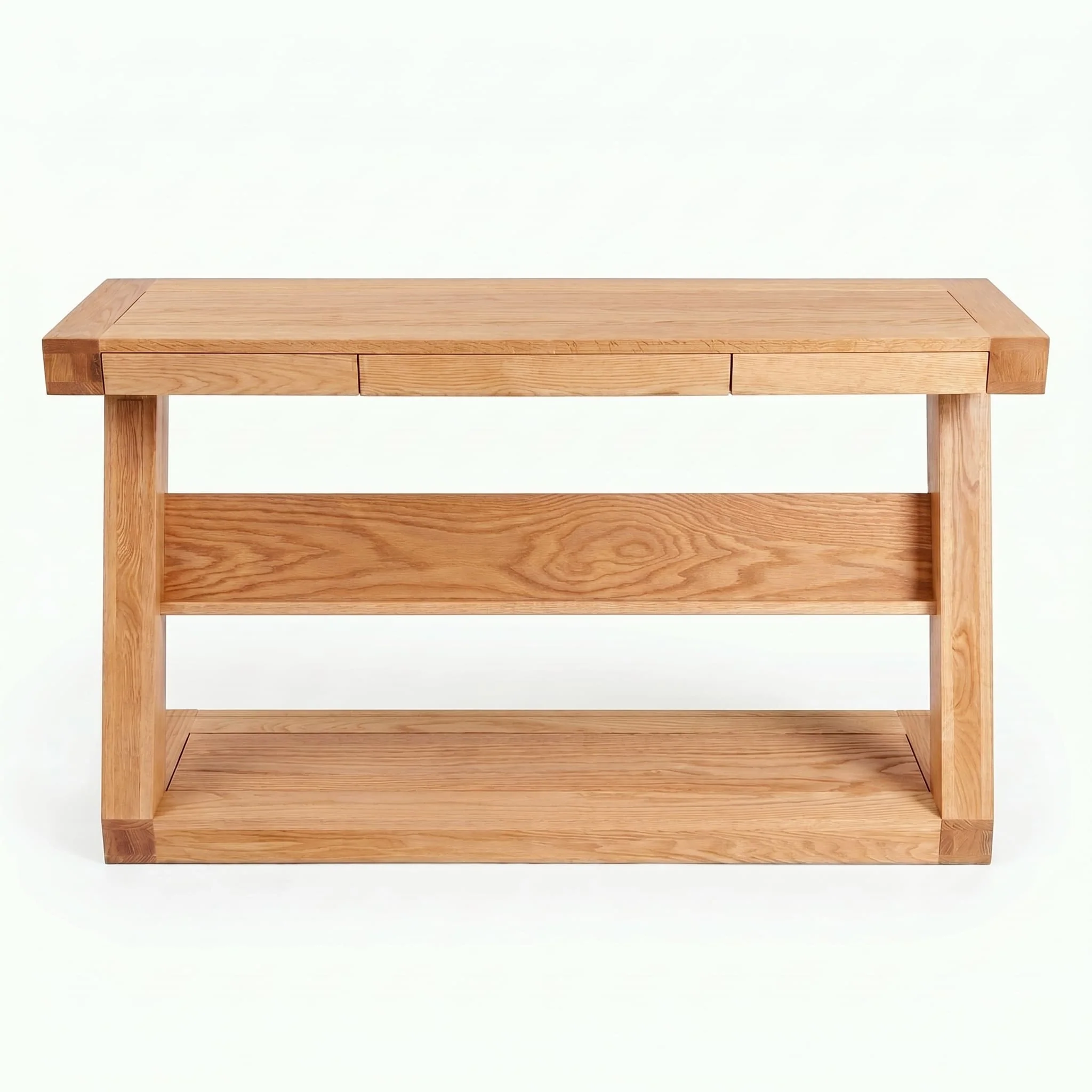 Zetland Natural Solid Oak Console Table - Image 10