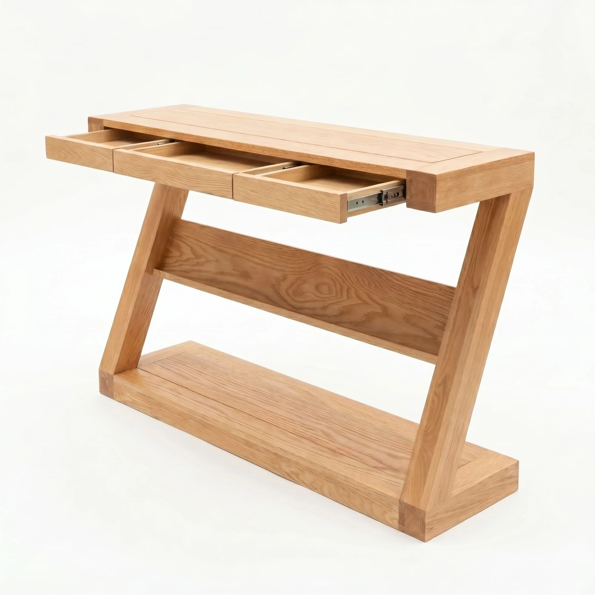 Zetland Natural Solid Oak Console Table - Image 11