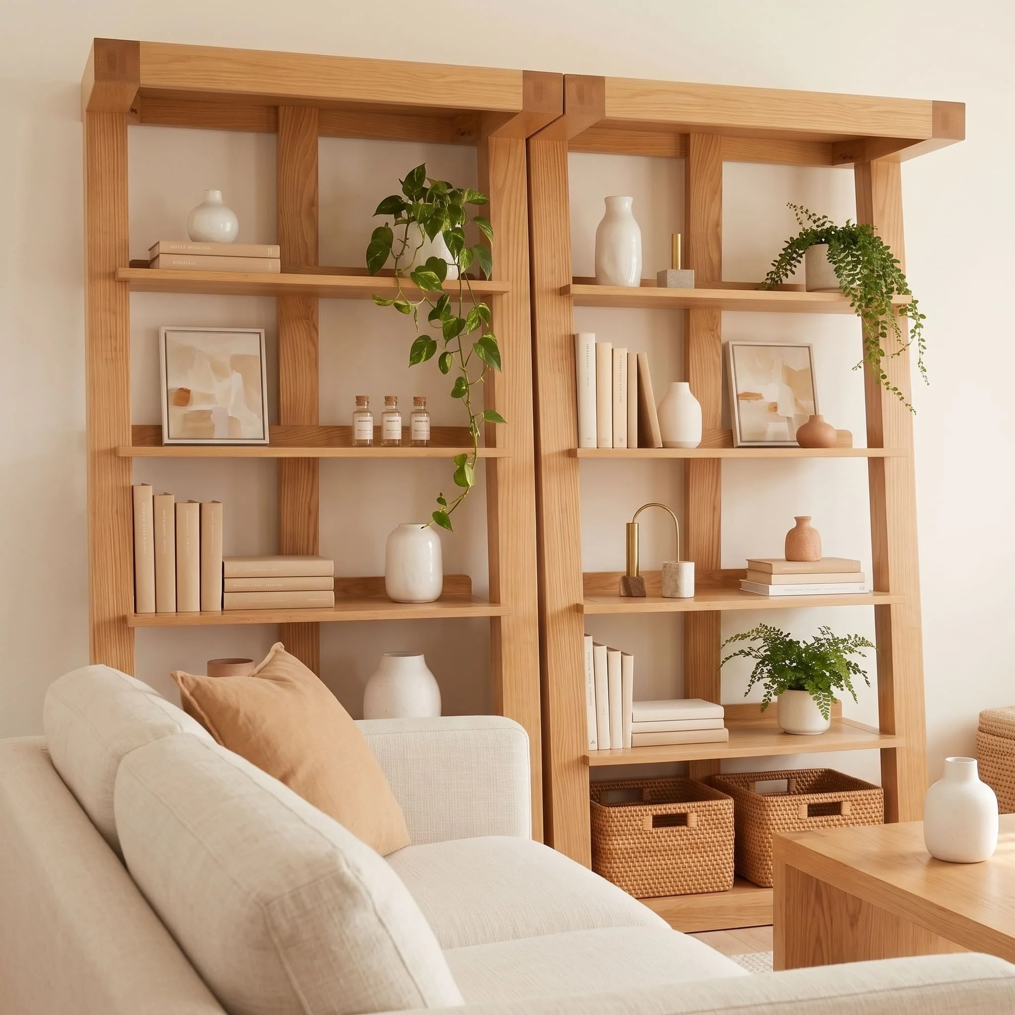 Zetland Natural Solid Oak Large Bookshelf - Image 4